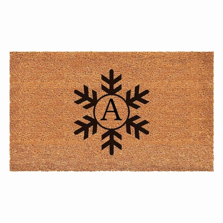 Calloway Mills Monogram Door Mat, Black, Natural, 24 in W x 36 in L 108792436A